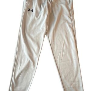 NWT Men's Under Armour UA 1373362 Gray Fleece Lined Loose Fit Joggers Small